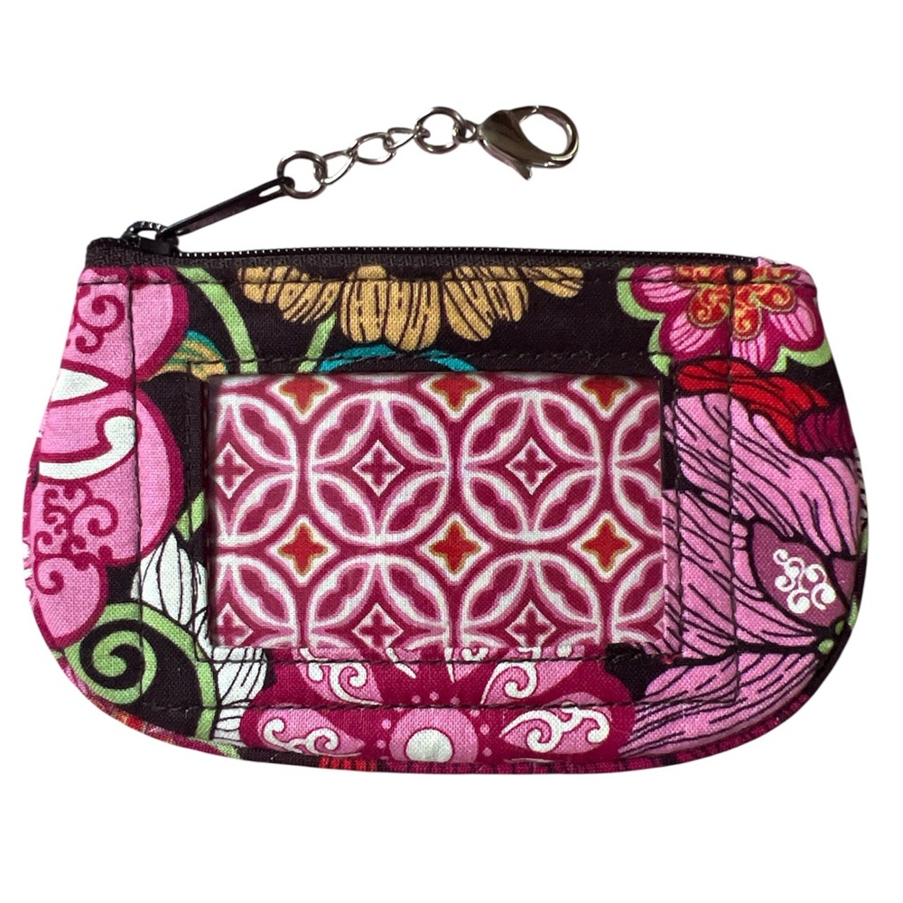 Vera Bradley NWT Vibrant Floral Women's Coin Purse/Wallet & ID Card Holder
